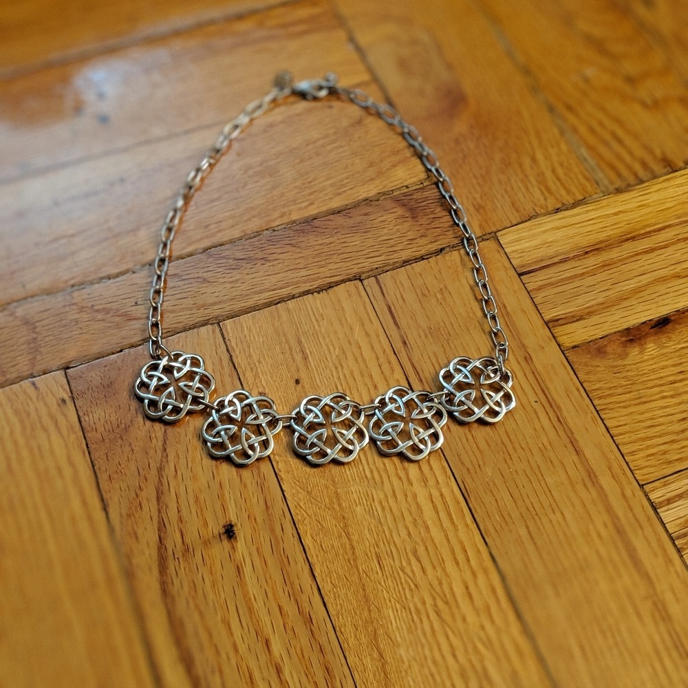 Lenox Silver Celtic Knot Necklace